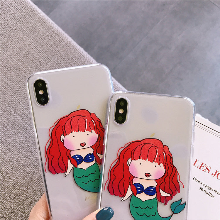 Little Mermaid Transparent iPhone Case TBS726