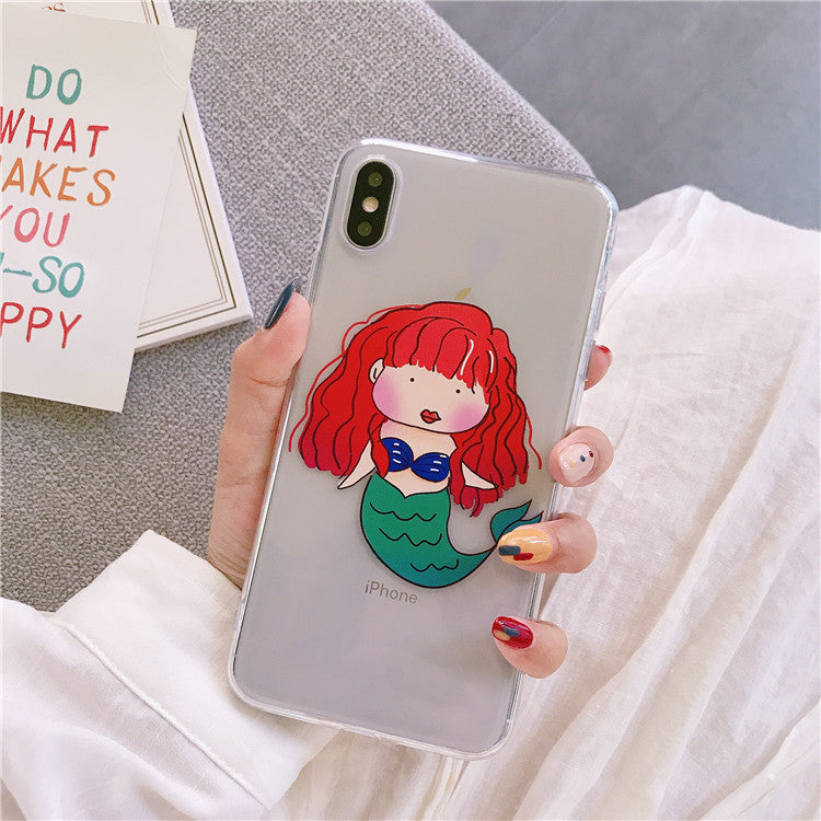 Little Mermaid Transparent iPhone Case TBS726