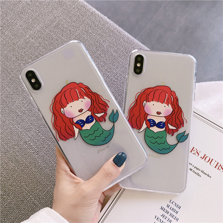 Little Mermaid Transparent iPhone Case TBS726