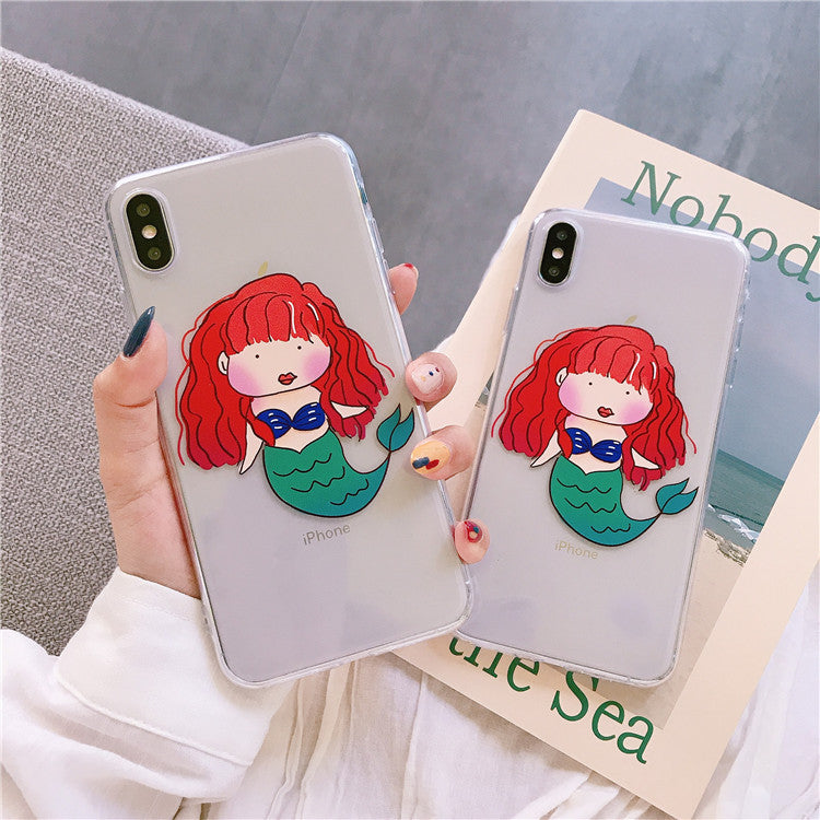 Little Mermaid Transparent iPhone Case TBS726