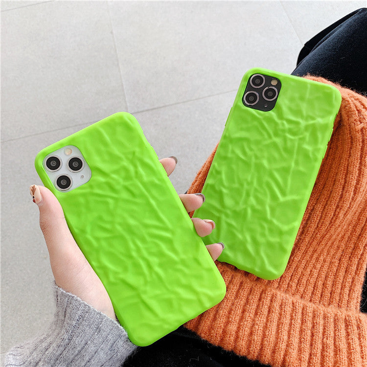 Neon Green Cream Texture iPhone Case