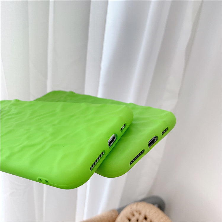 Neon Green Cream Texture iPhone Case