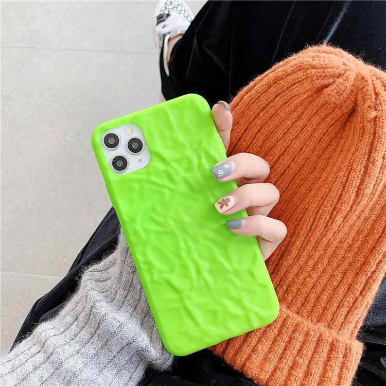 Neon Green Cream Texture iPhone Case