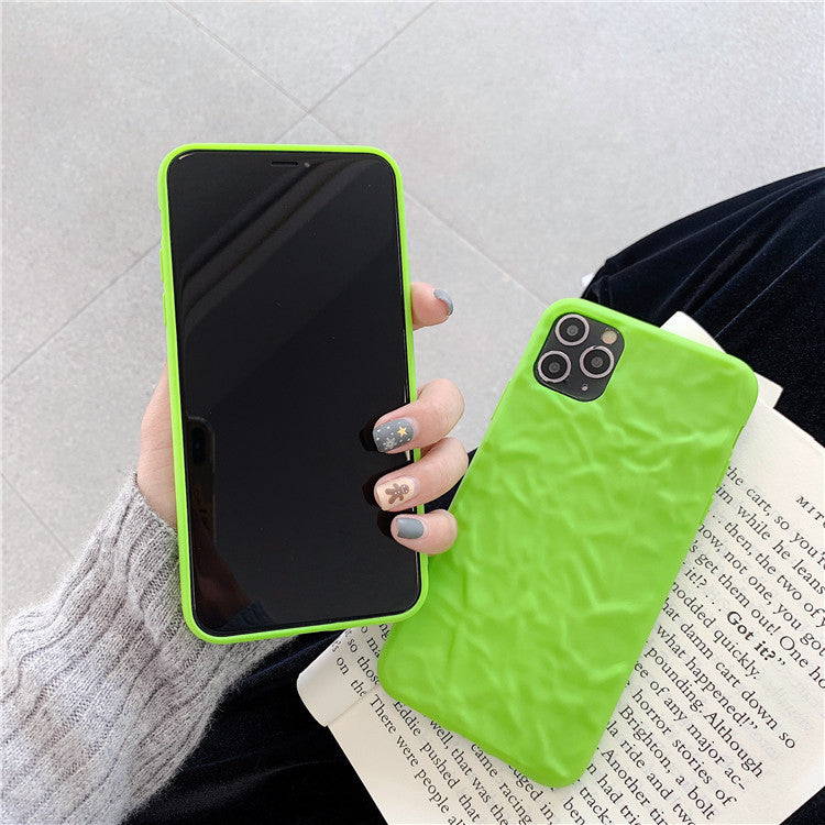 Neon Green Cream Texture iPhone Case