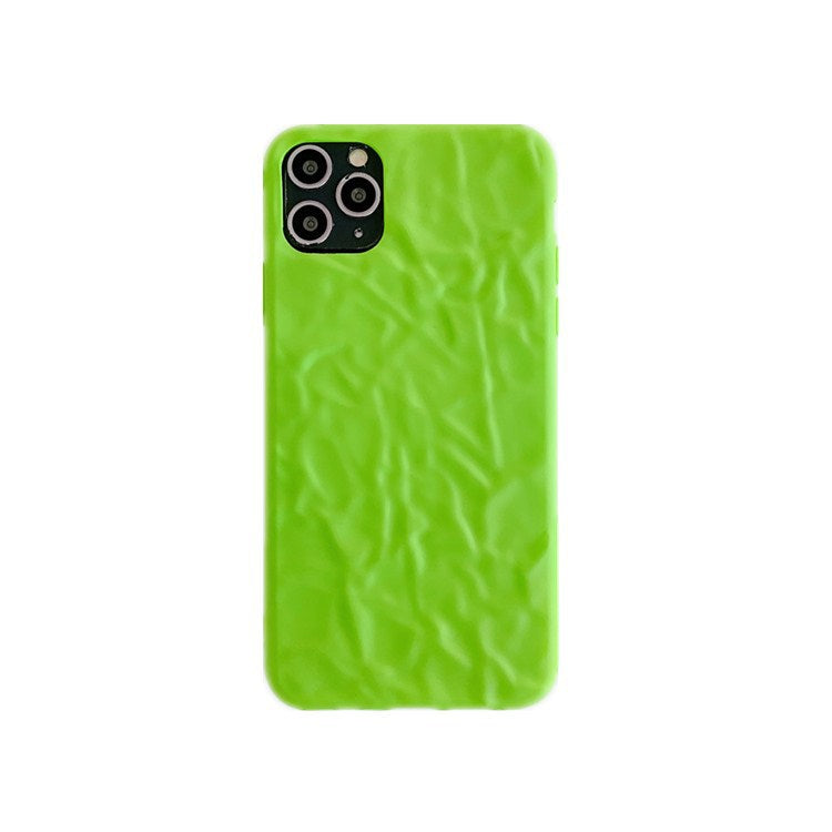 Neon Green Cream Texture iPhone Case