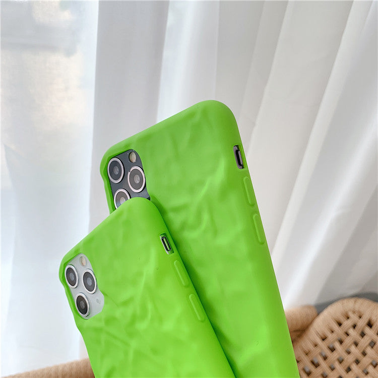 Neon Green Cream Texture iPhone Case