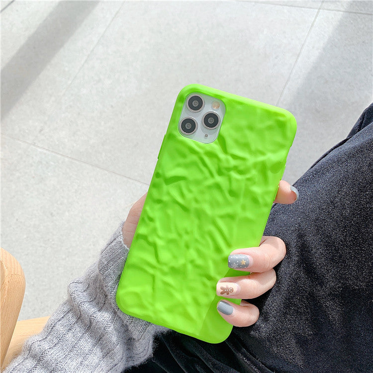 Neon Green Cream Texture iPhone Case