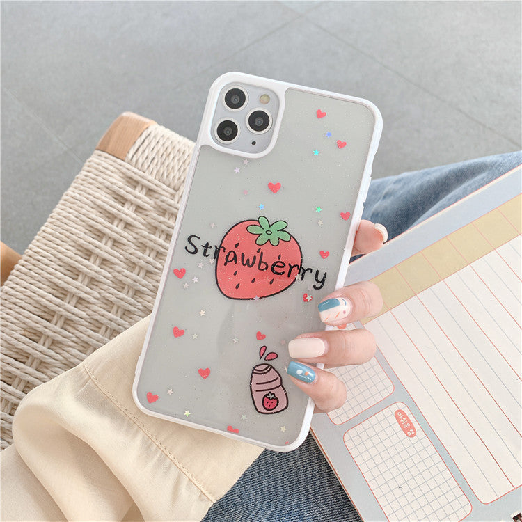 Strawberries Epoxy iPhone Case