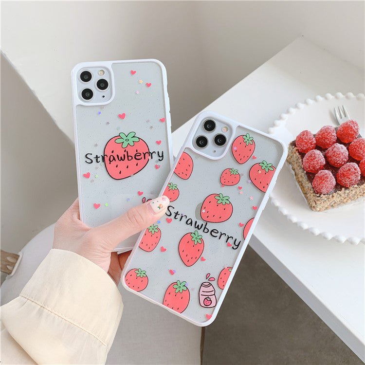 Strawberries Epoxy iPhone Case