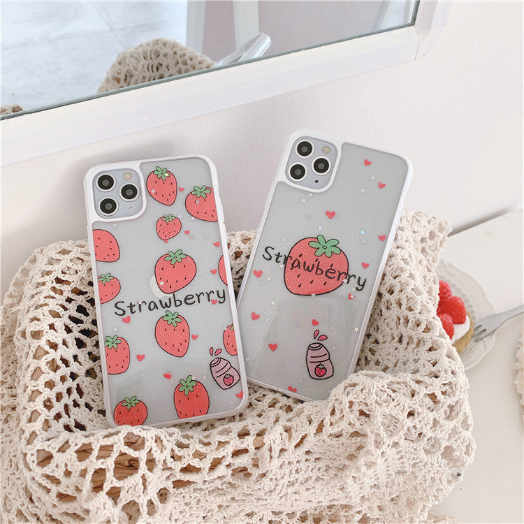 Strawberries Epoxy iPhone Case