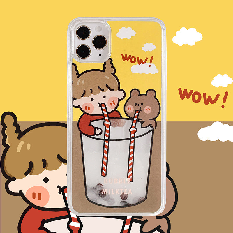 Boba Girl With Bear iPhone Case TBH003