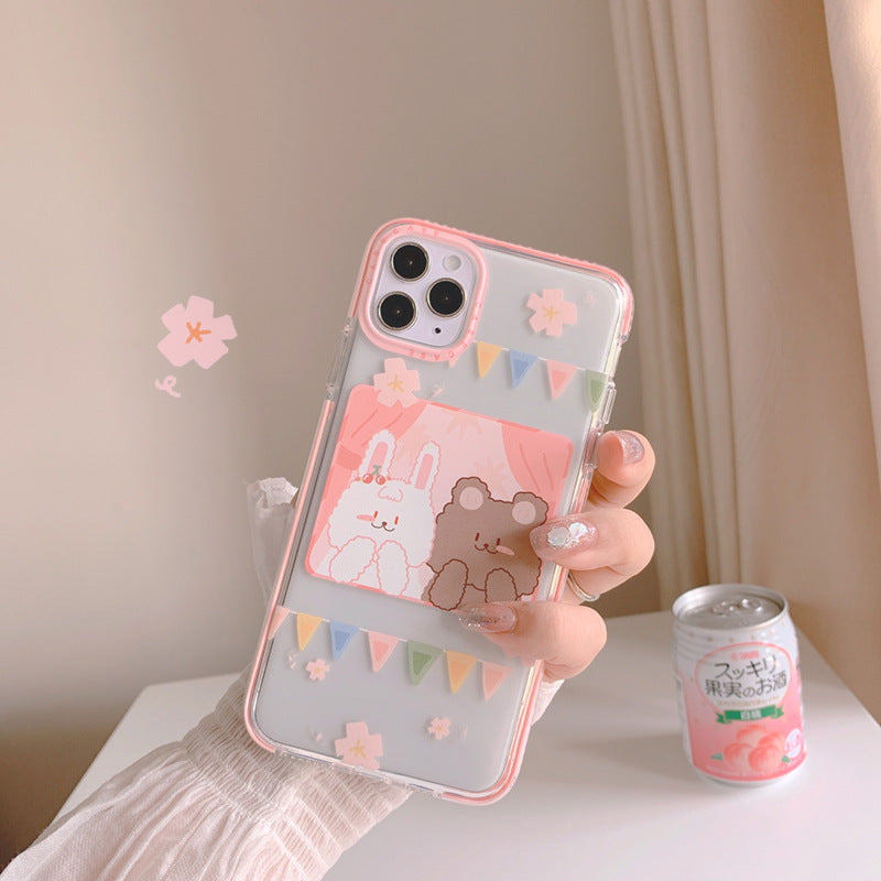 Couple Bear Transparent iPhone Case TBH014