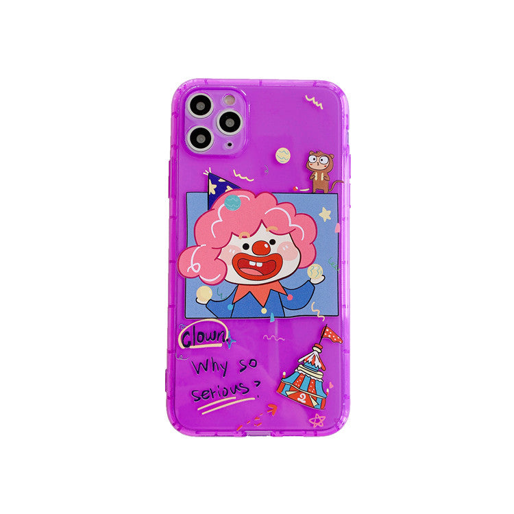 Why so serious Clown Transparent iPhone Case