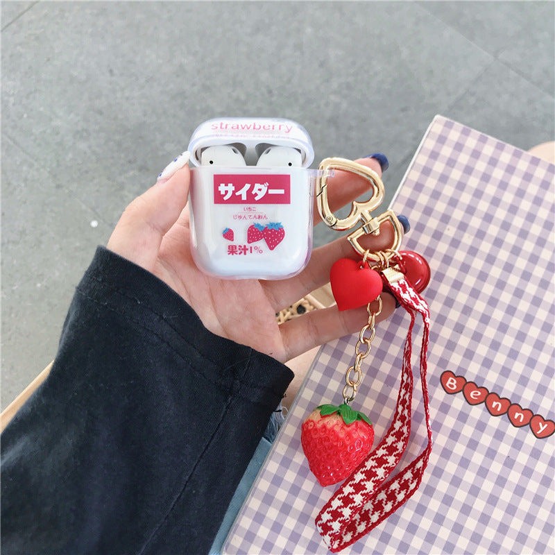 Strawberries AirPods Case with chain