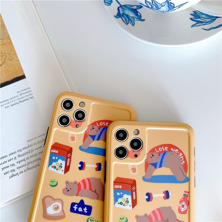 Diet Bear Graphic iPhone Case