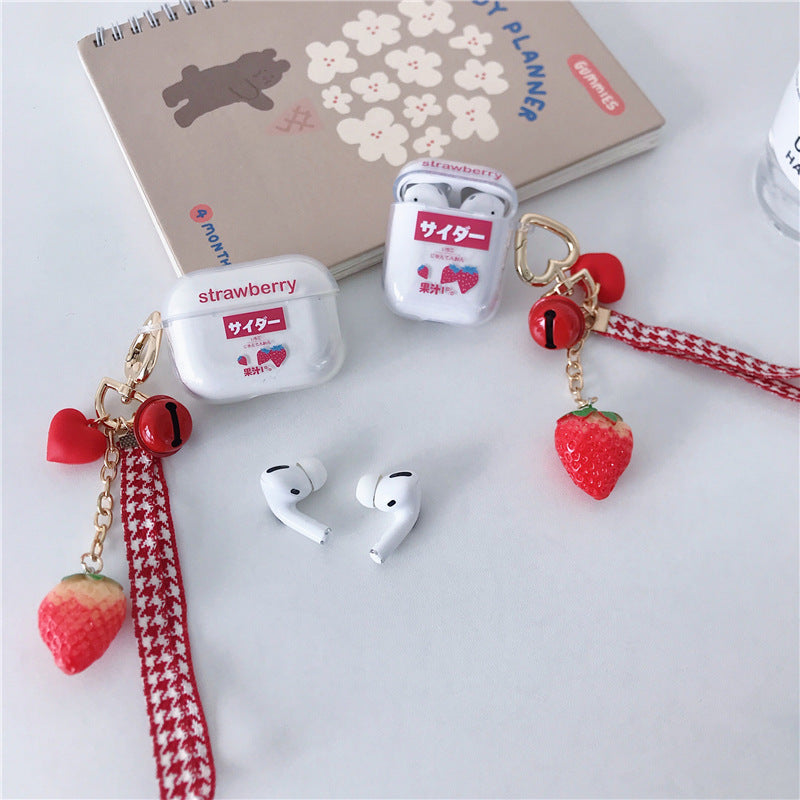 Strawberries AirPods Case with chain