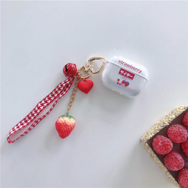 Strawberries AirPods Case with chain