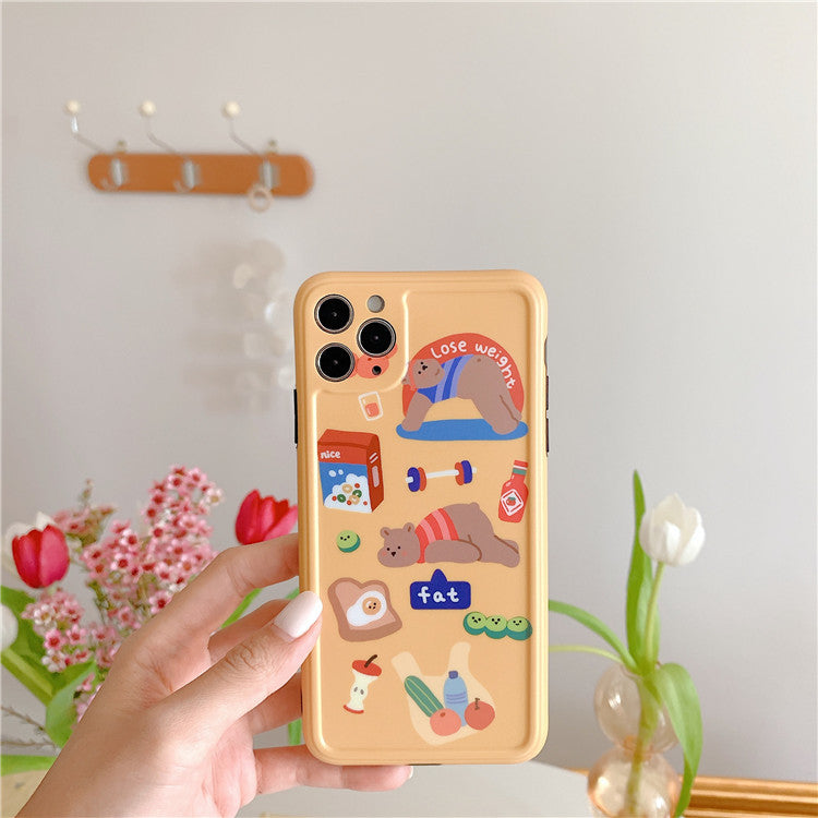 Diet Bear Graphic iPhone Case