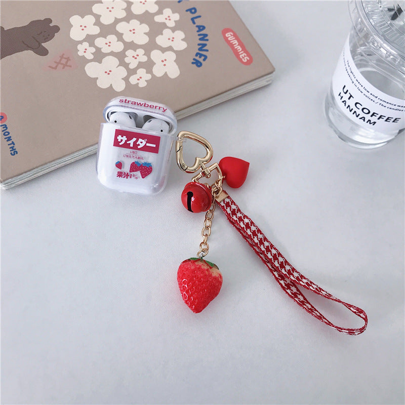 Strawberries AirPods Case with chain