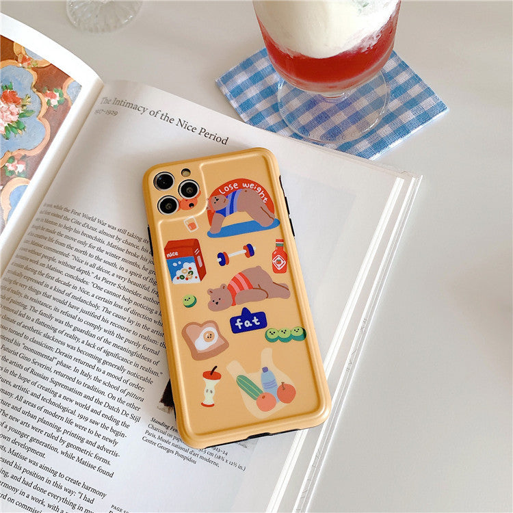 Diet Bear Graphic iPhone Case