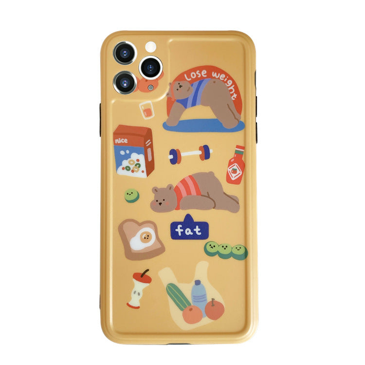 Diet Bear Graphic iPhone Case