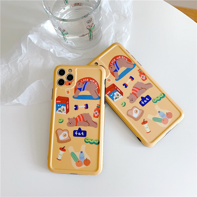 Diet Bear Graphic iPhone Case