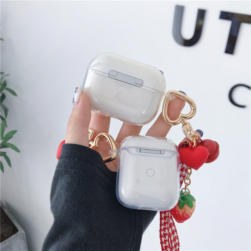 Strawberries AirPods Case with chain