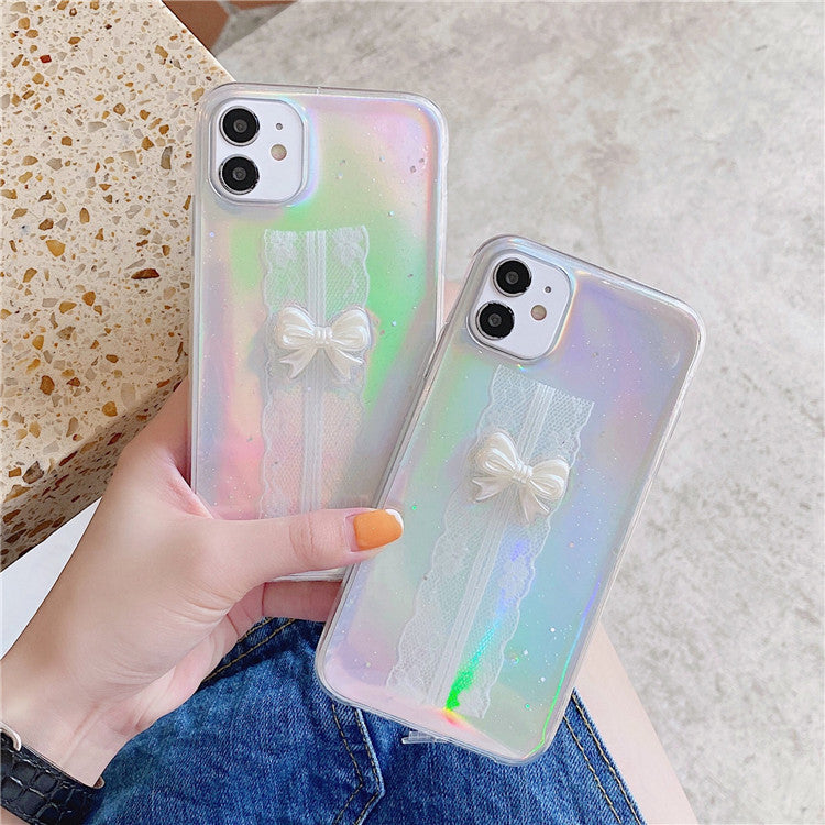 Mini Lace Bow Epoxy iPhone Case