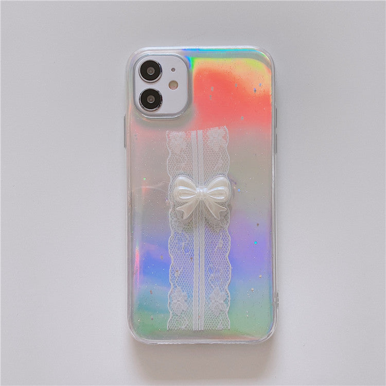 Mini Lace Bow Epoxy iPhone Case