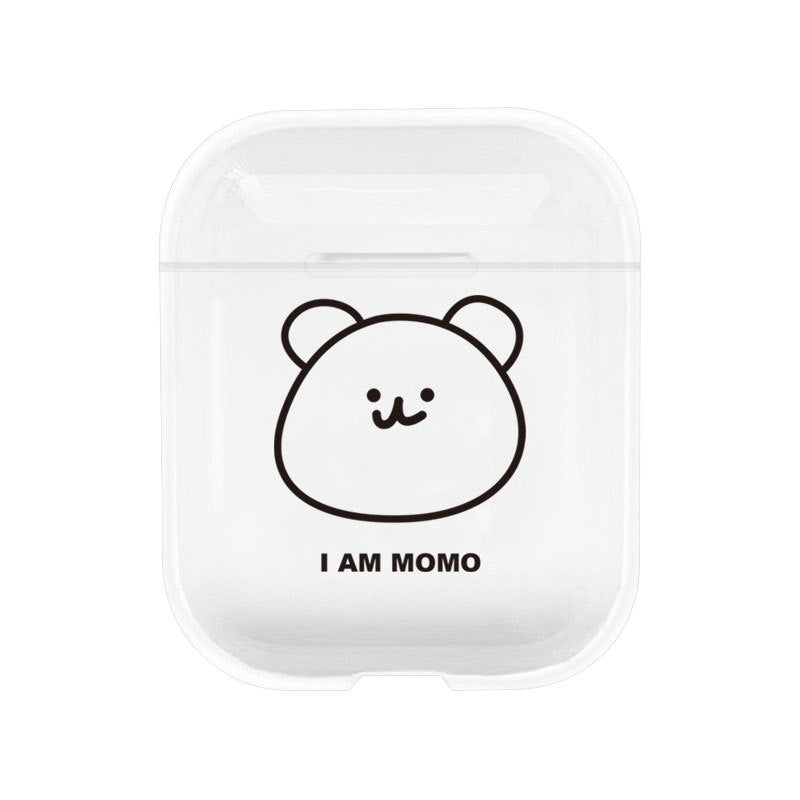 Simple Bear AirPods Case with chain