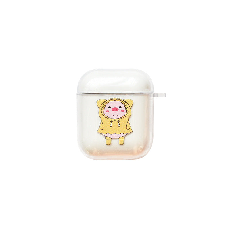 Yellow Piggy with chain AirPods Case