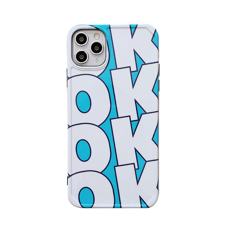 OKOK Baby Blue Graphic iPhone Case