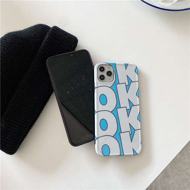 OKOK Baby Blue Graphic iPhone Case