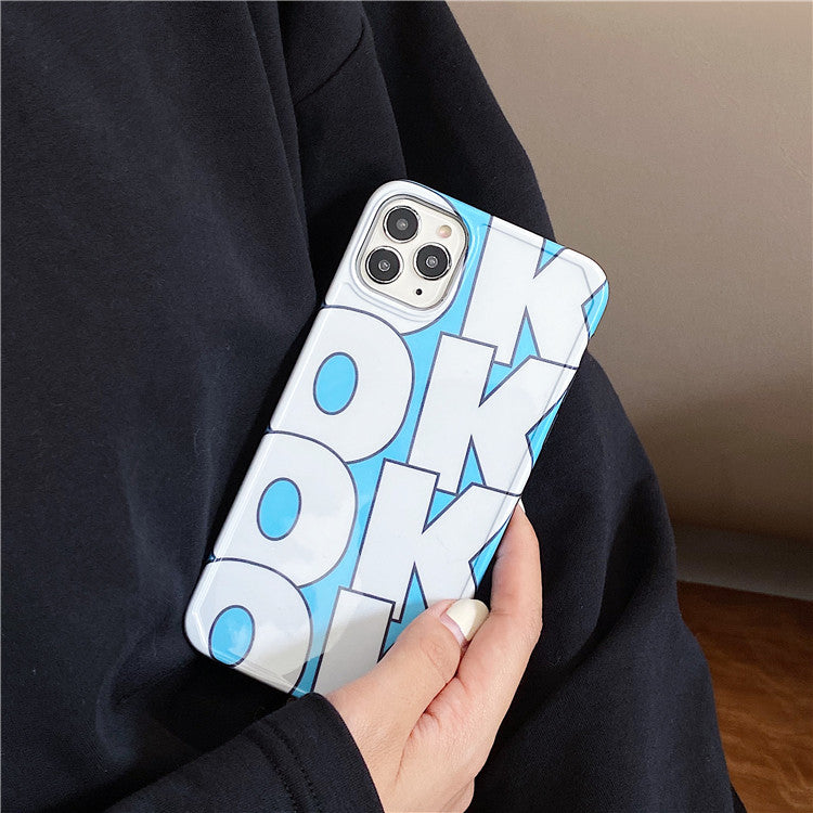 OKOK Baby Blue Graphic iPhone Case