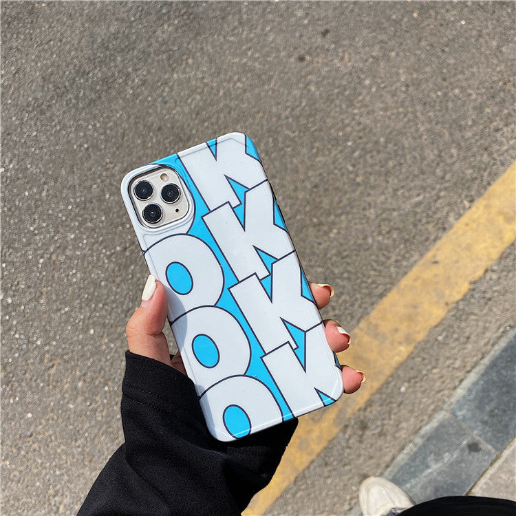 OKOK Baby Blue Graphic iPhone Case