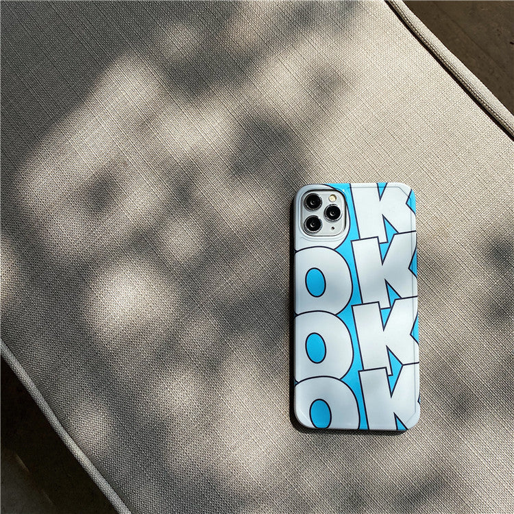 OKOK Baby Blue Graphic iPhone Case