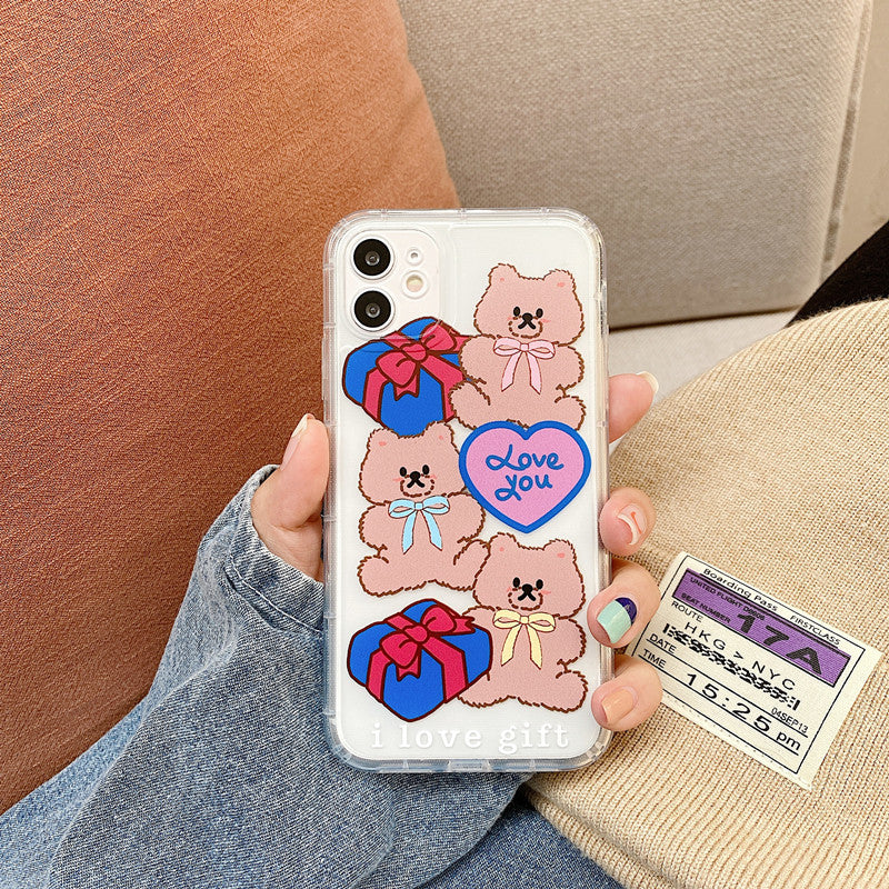 Gift Bear Transparent iPhone Case