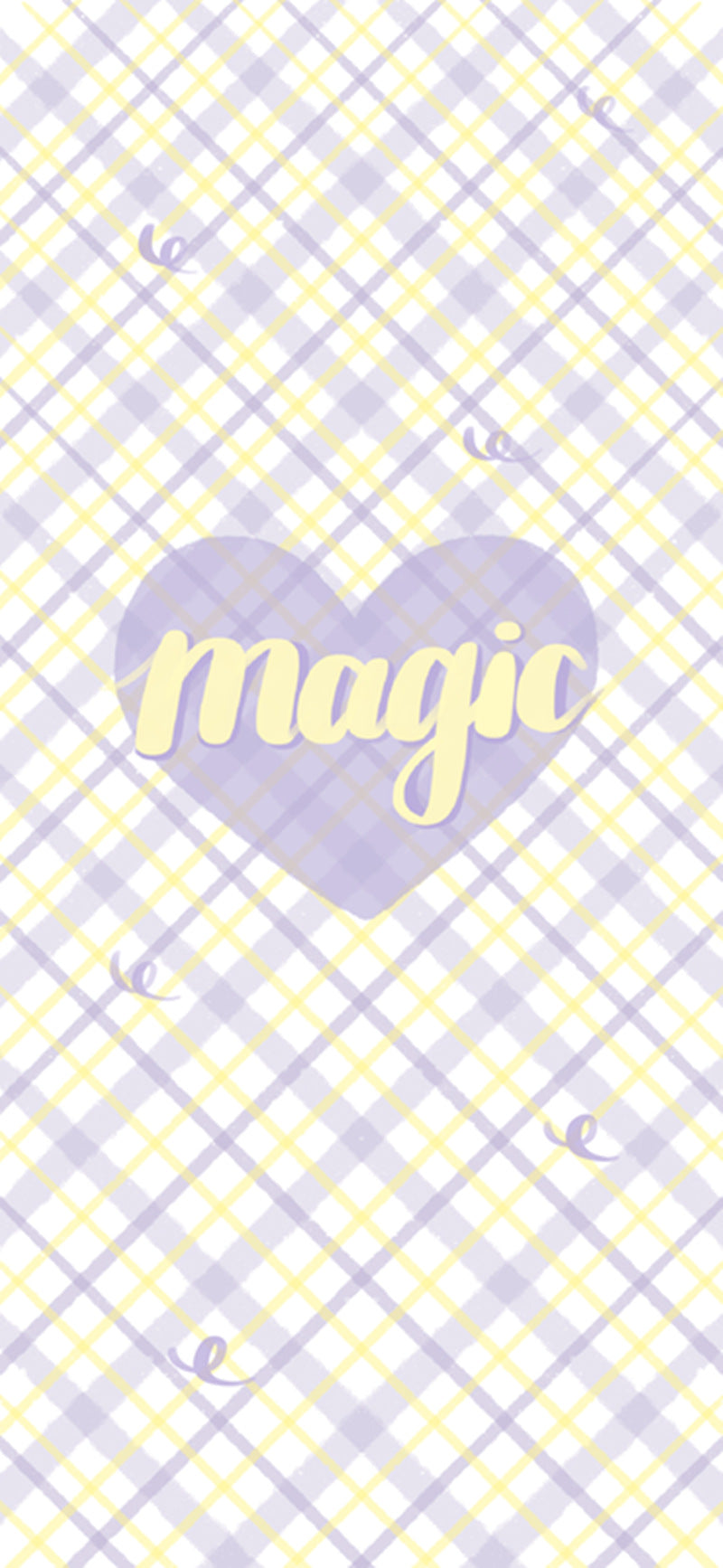 Magic Heart Plaid Graphic iPhone Case