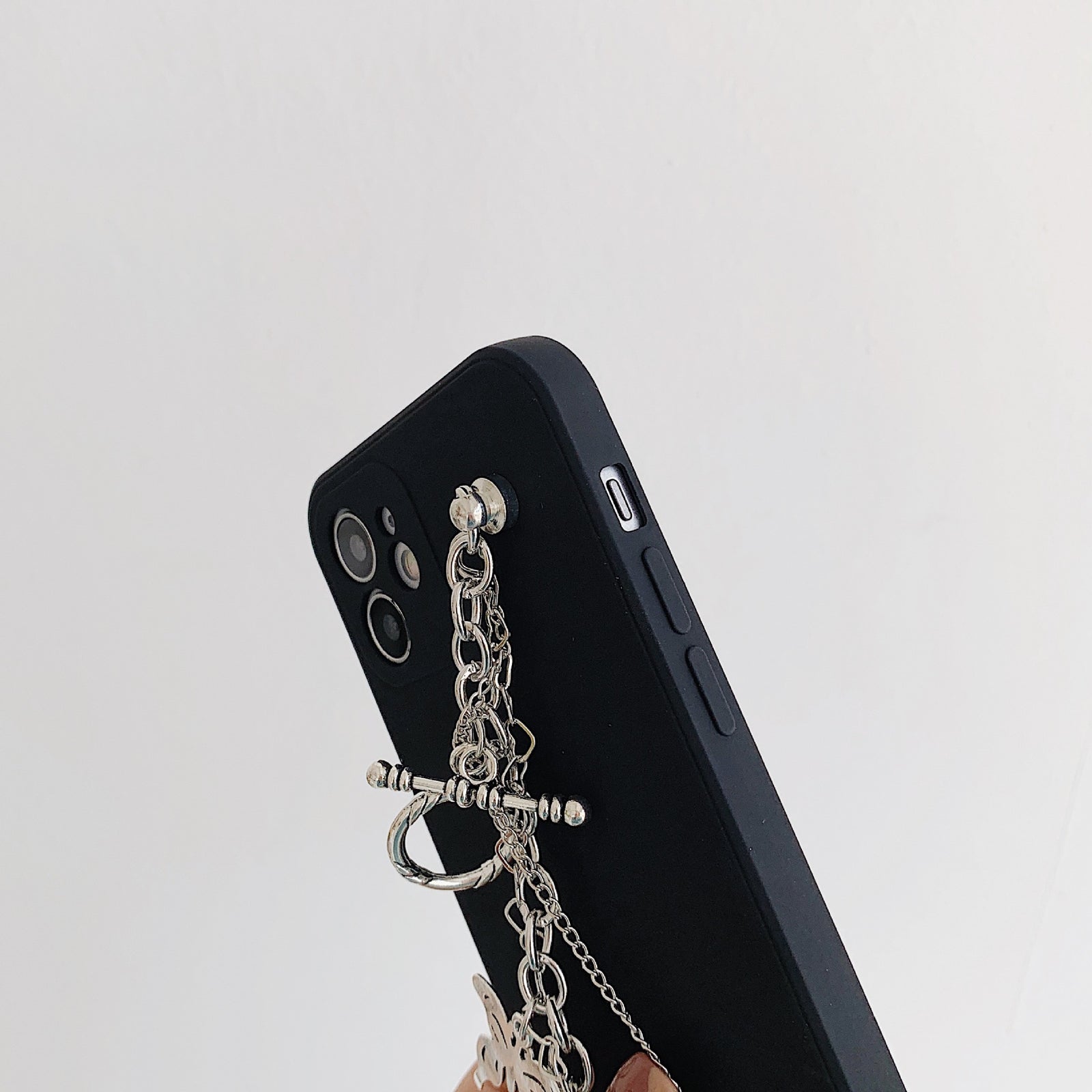 Black Butterfly Chain iPhone Case