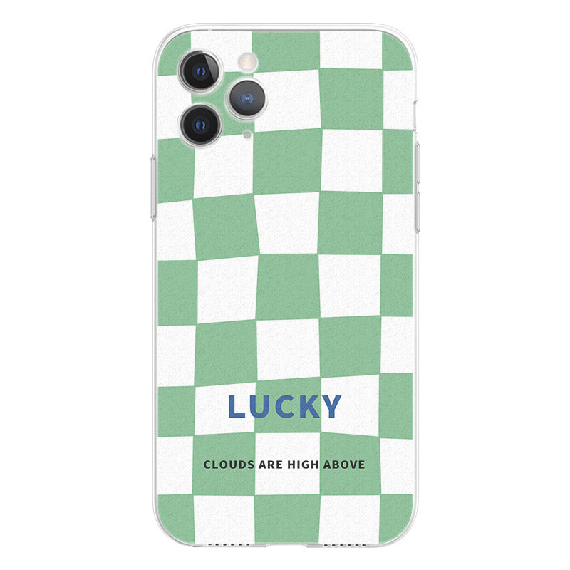 Green Clouds Plaid Case