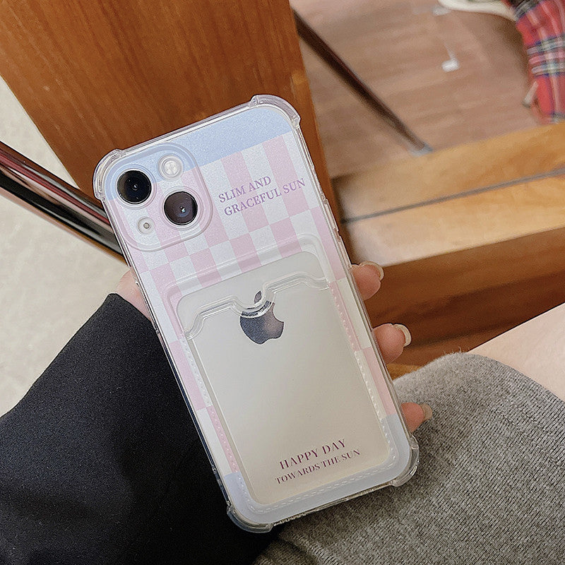 Pink  Checkerboard Case