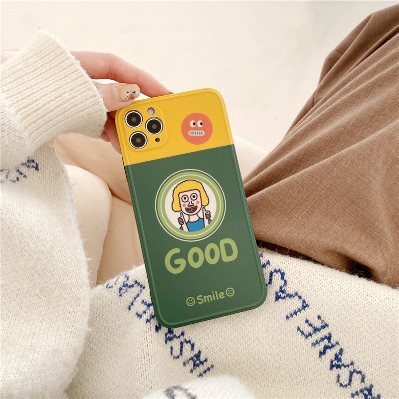 GOOD NICE Couple Graphic iPhone Case