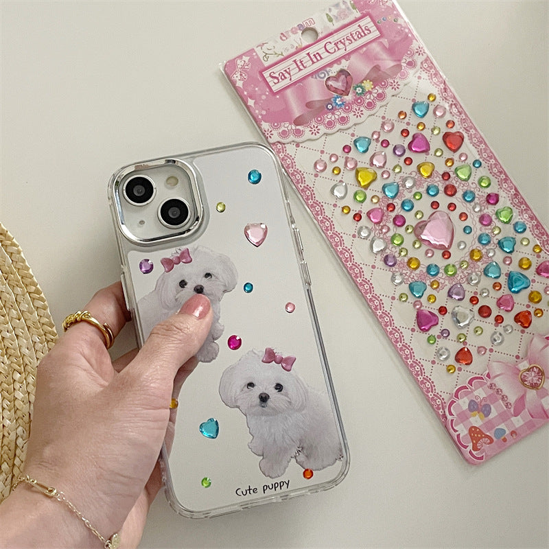 Cute Puppy Mirror Case