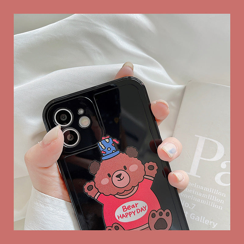 Bear Happy Day Graphic iPhone Case