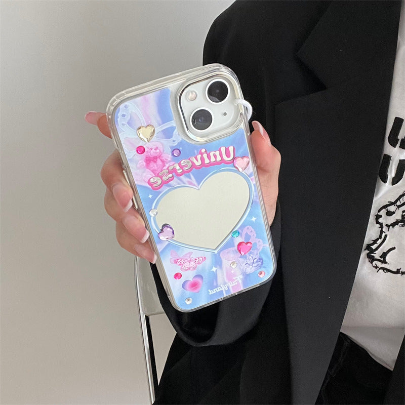 Universe Heart Mirror Case