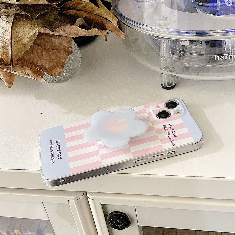 Checkerboard Floral Case