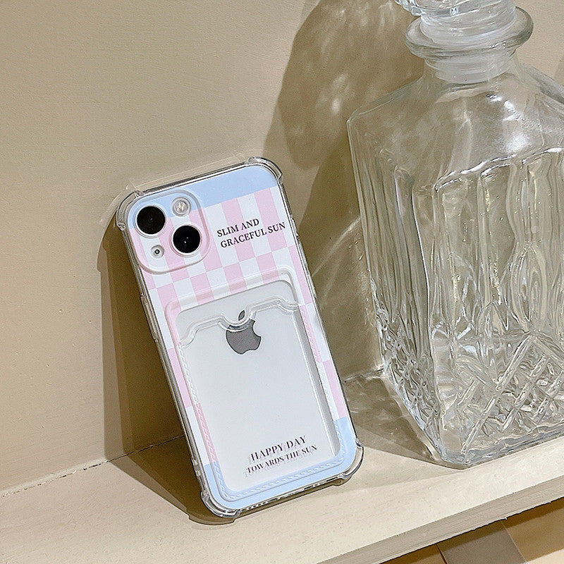 Pink  Checkerboard Case