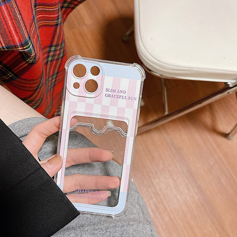 Pink  Checkerboard Case