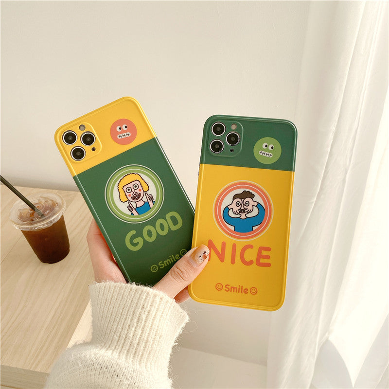 GOOD NICE Couple Graphic iPhone Case