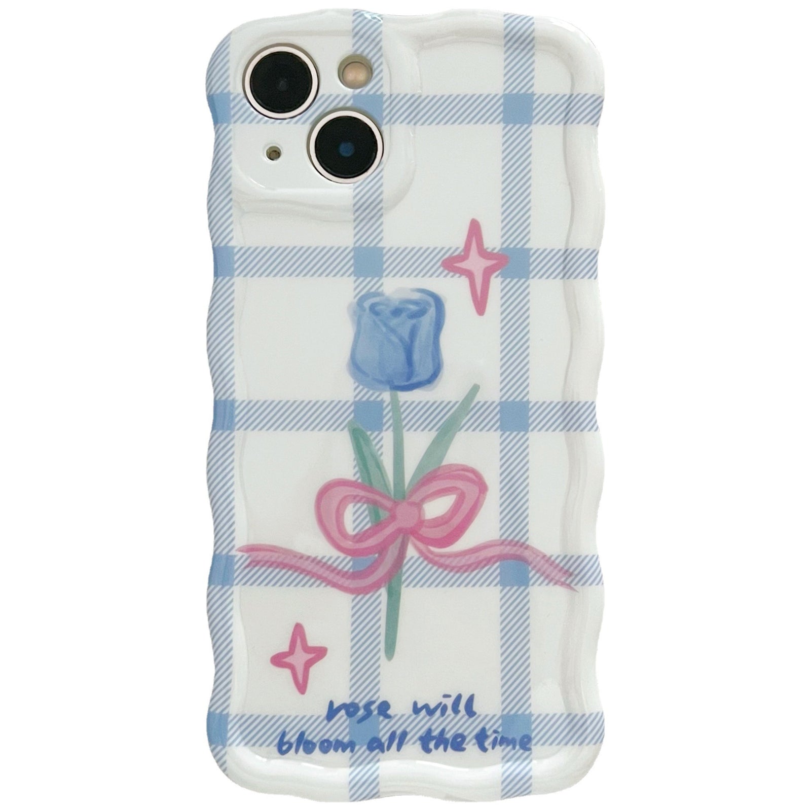 Rose will bloom Plaid Case